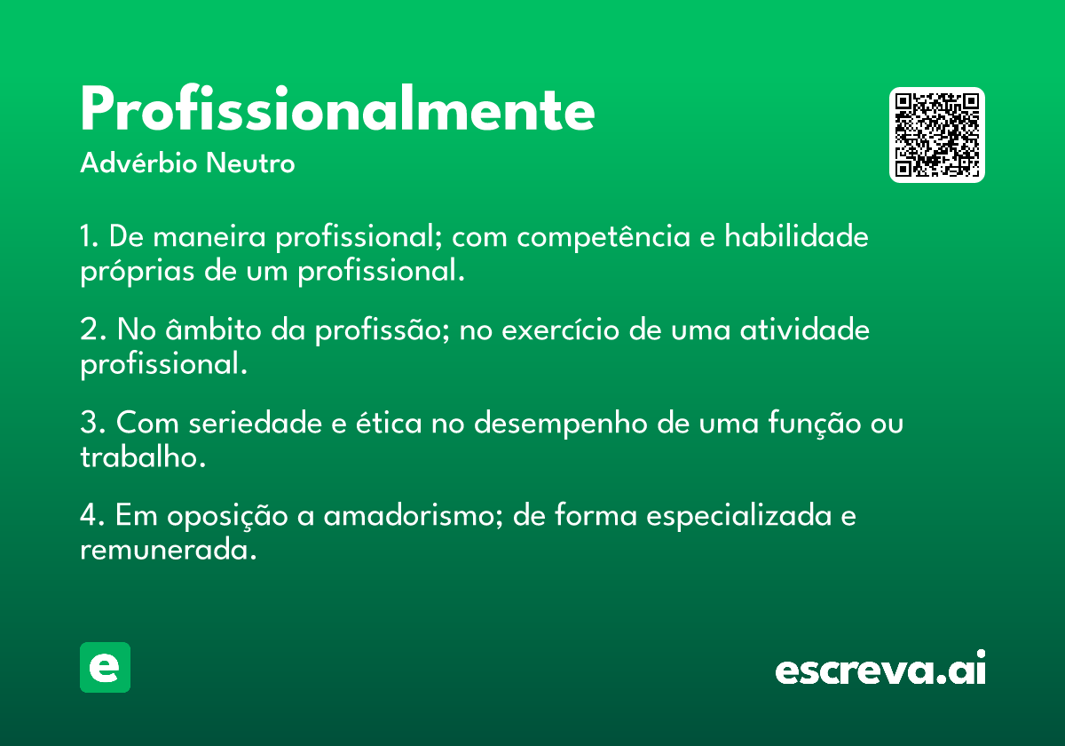 profissionalmente