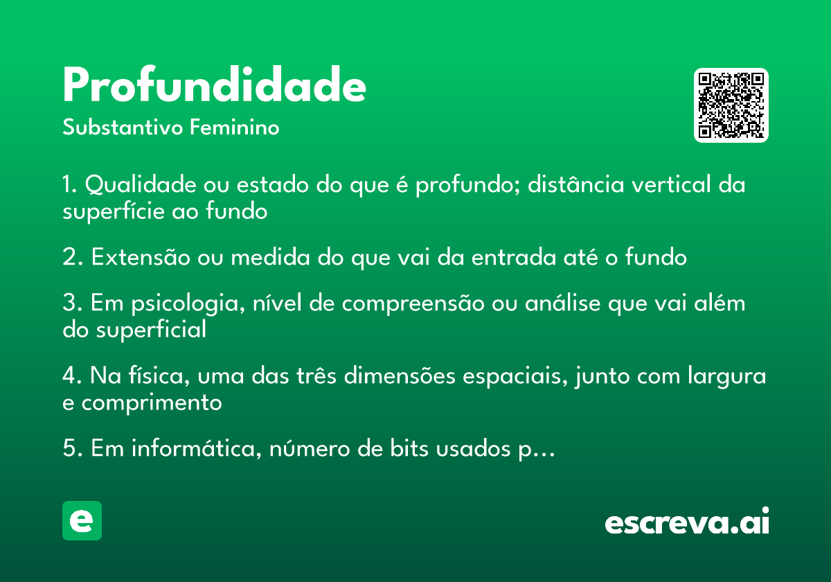 profundidade