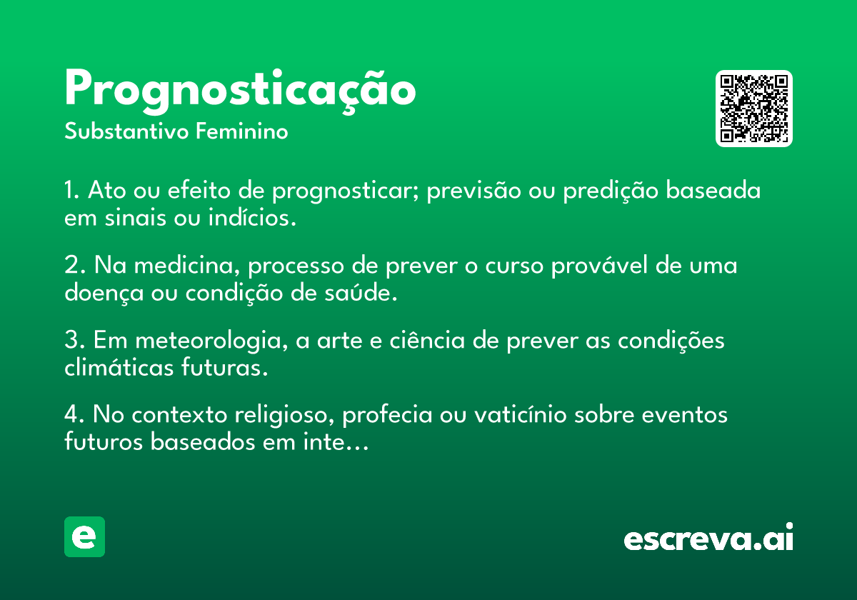 prognosticação