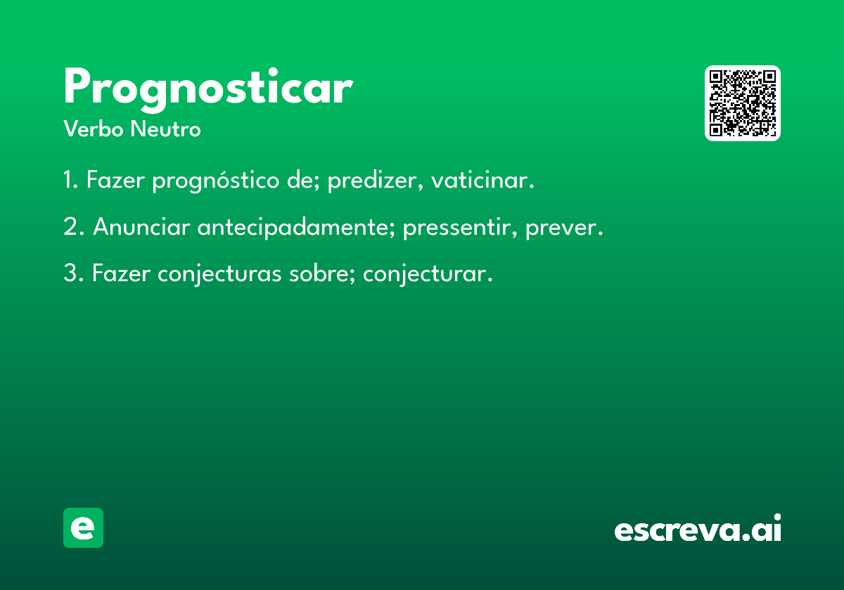 prognosticar