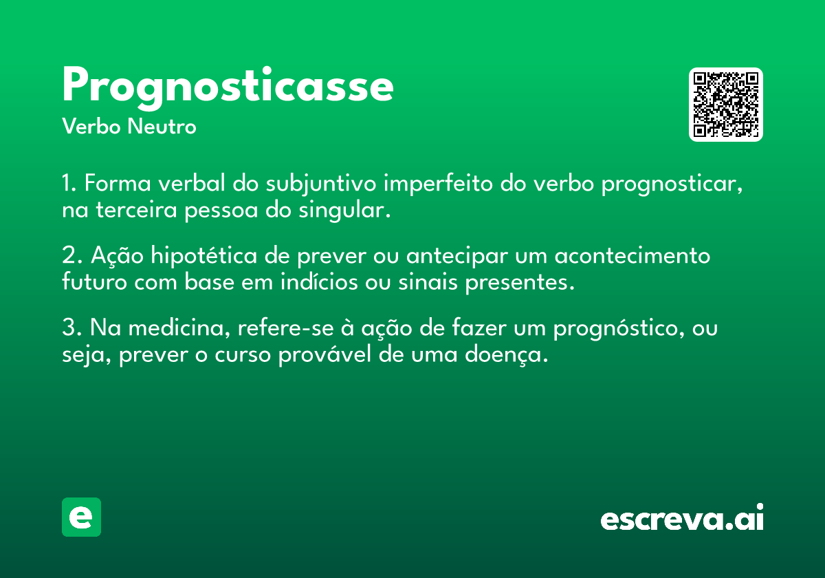 prognosticasse