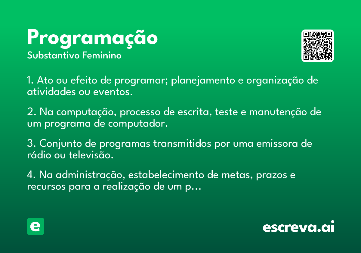 programação