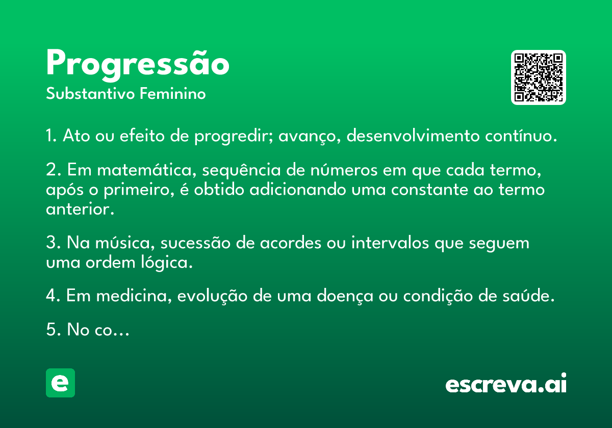 progressão