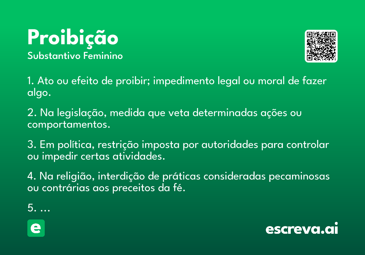 proibição