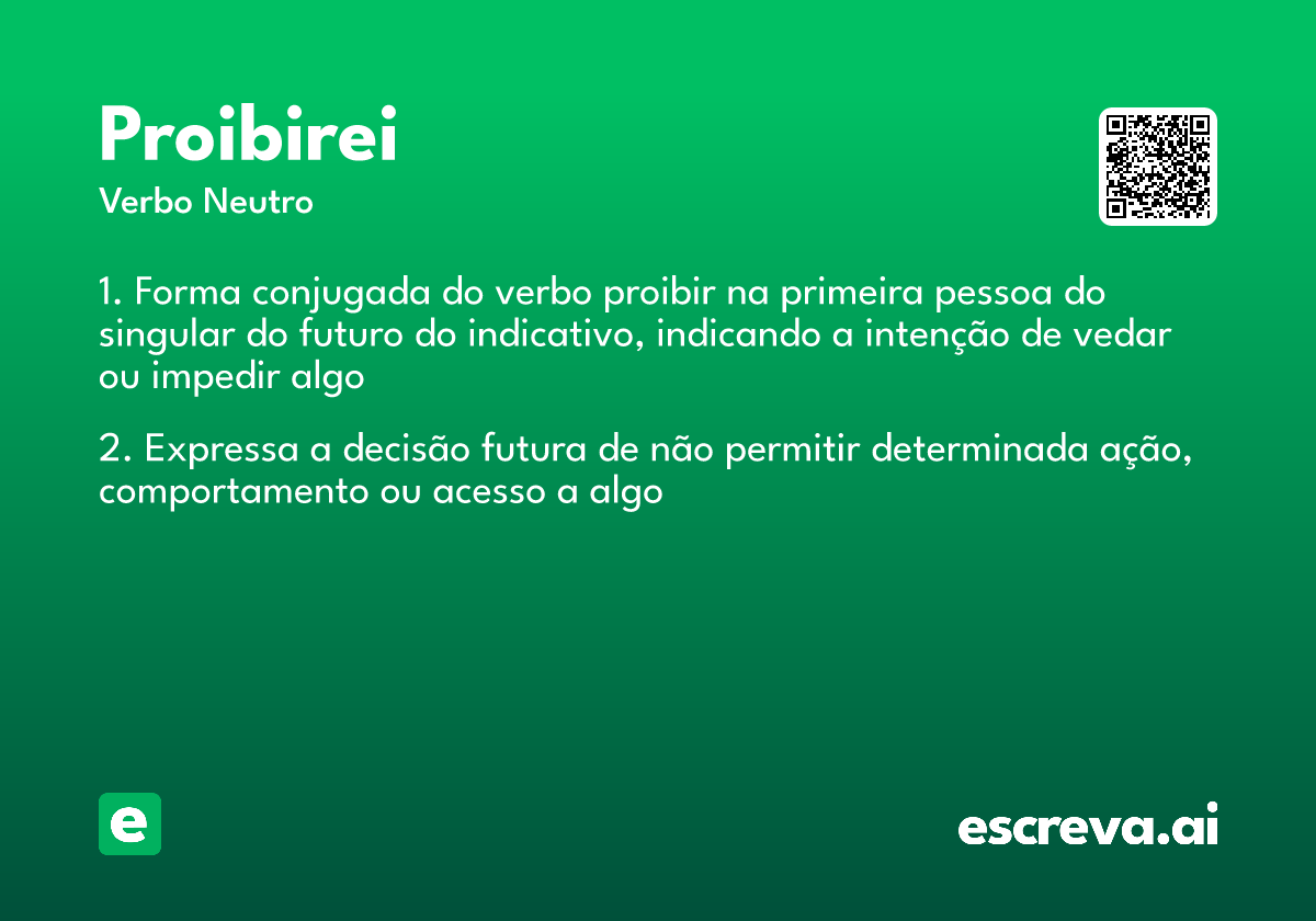 proibirei