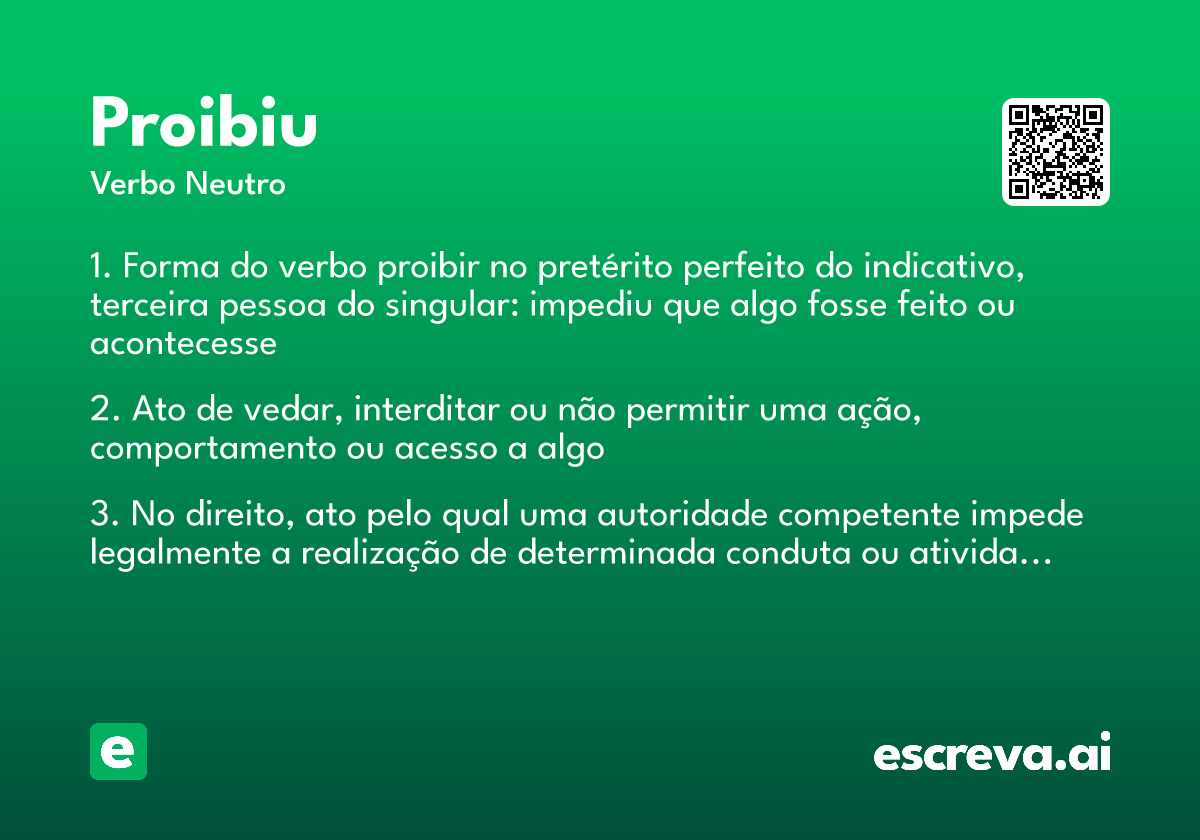 proibiu
