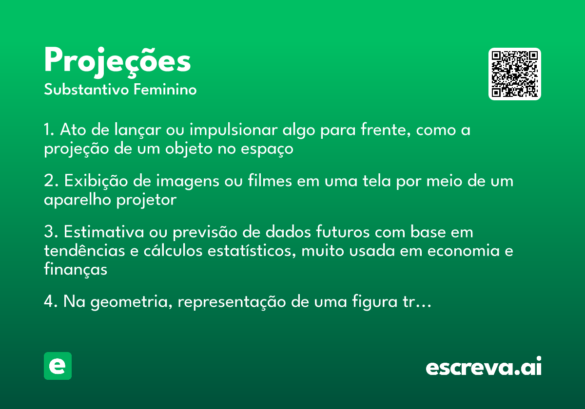 projeções