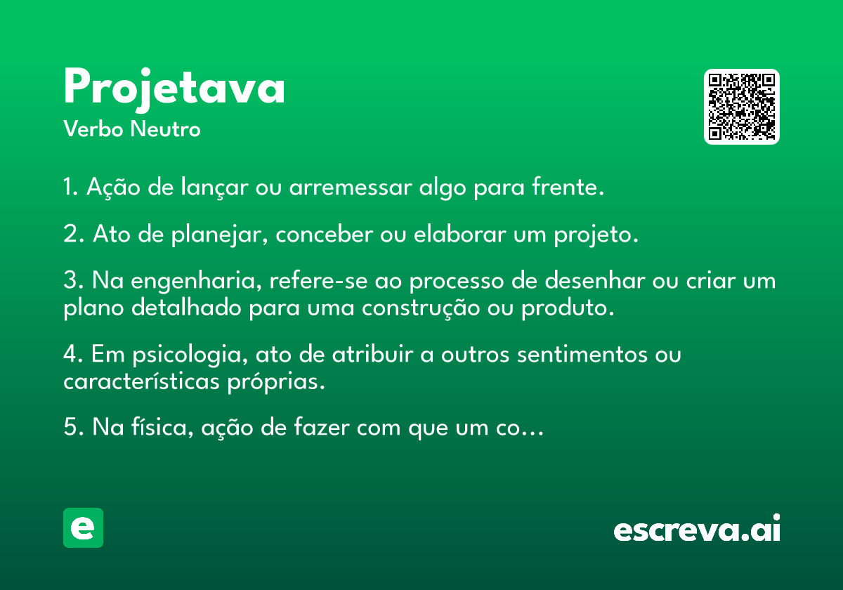 projetava