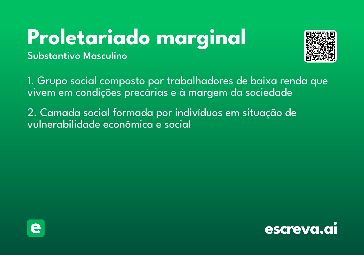 proletariado marginal