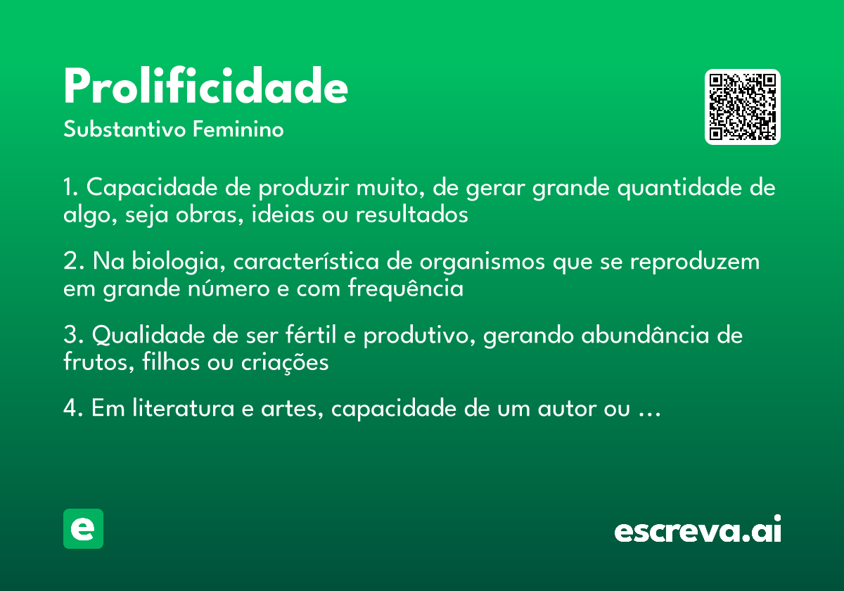 prolificidade