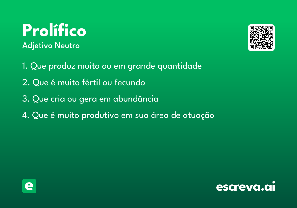 prolífico