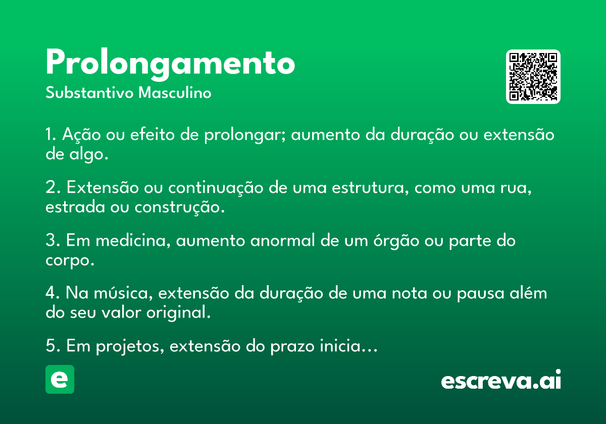 prolongamento