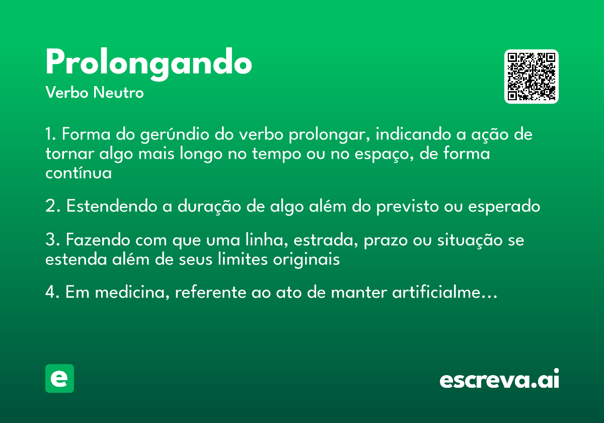 prolongando
