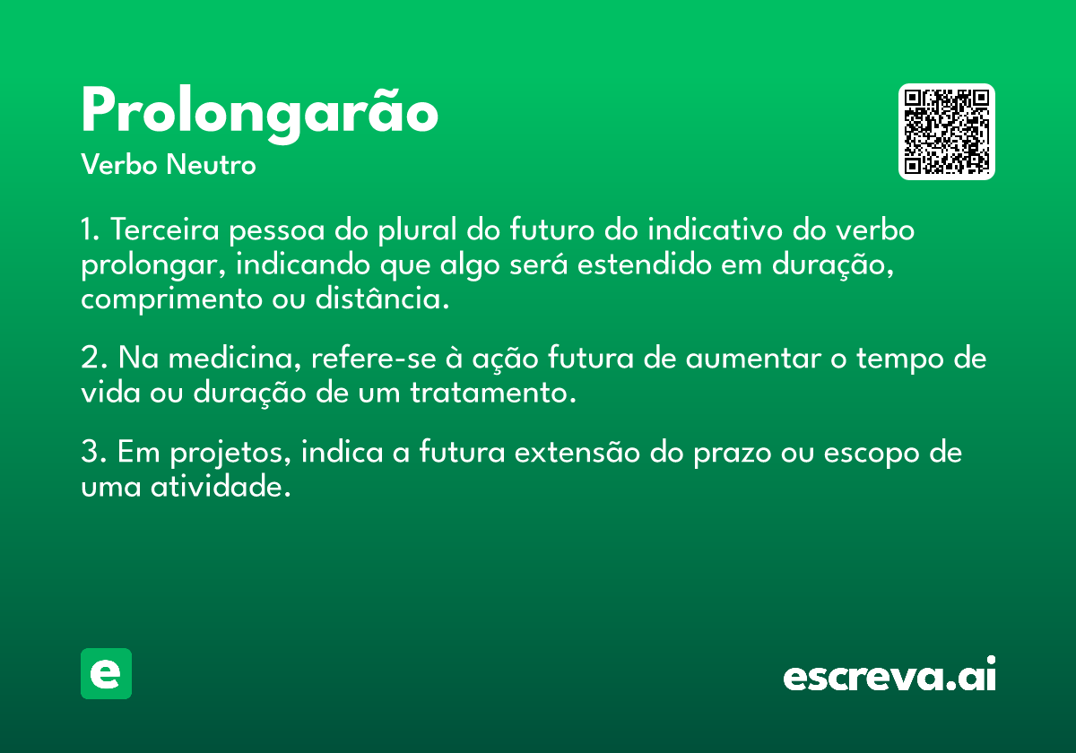 prolongarão