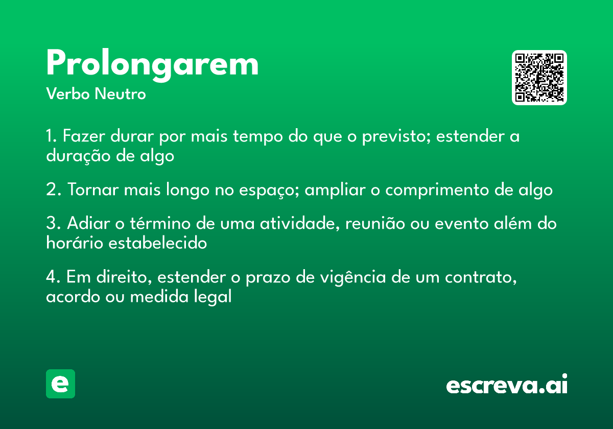 prolongarem
