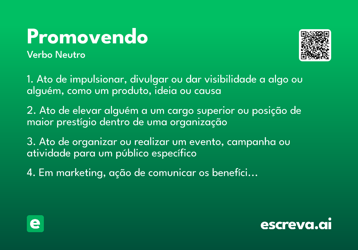 promovendo