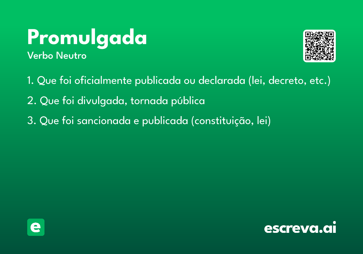 promulgada