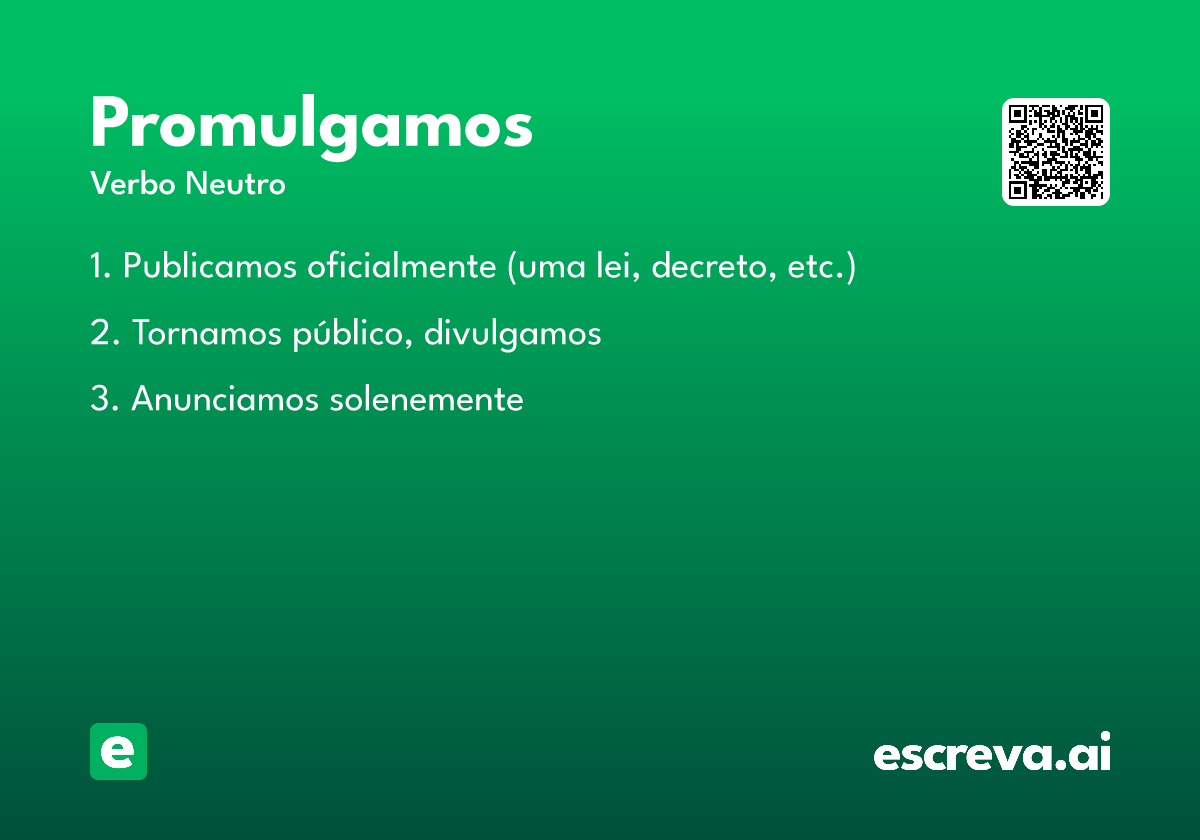 promulgamos