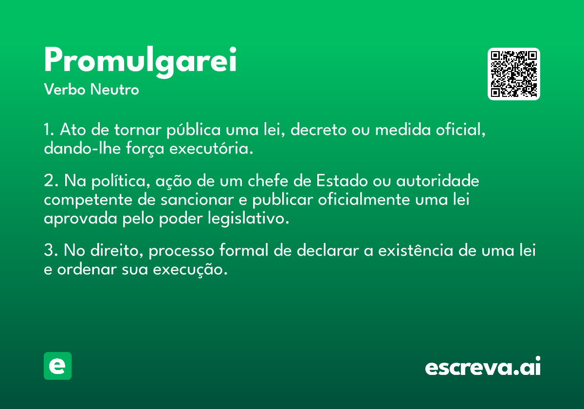 promulgarei