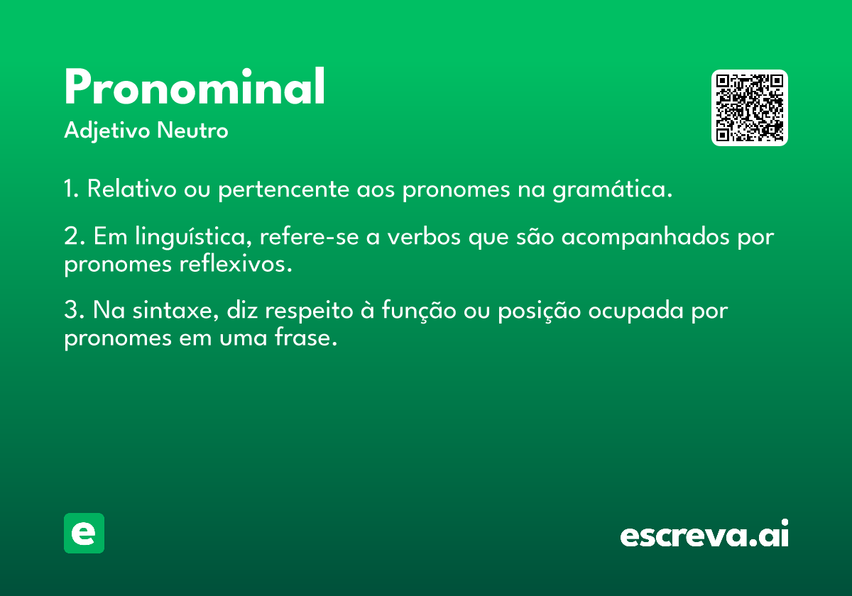 pronominal