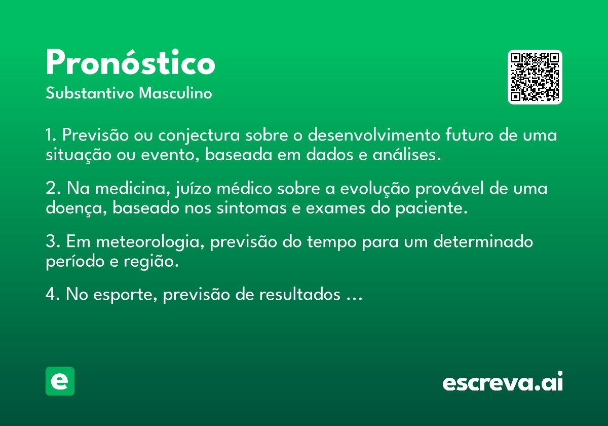 pronóstico