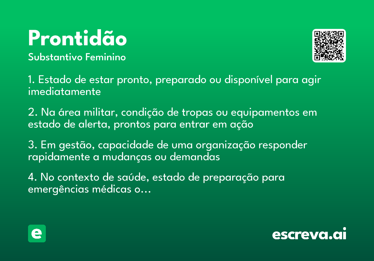 prontidão