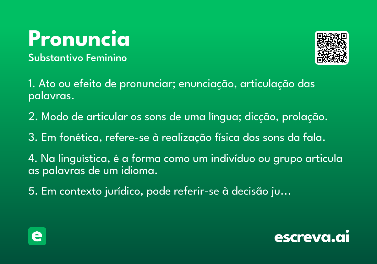 pronuncia