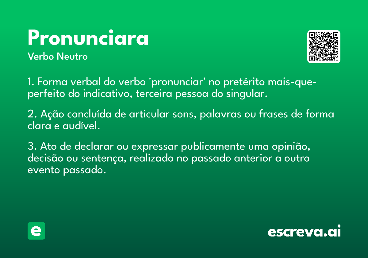 pronunciara