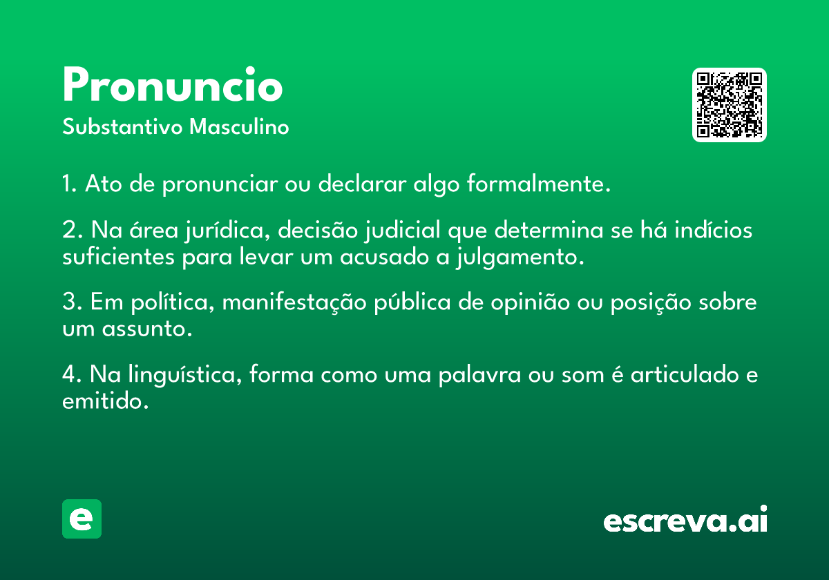 pronuncio
