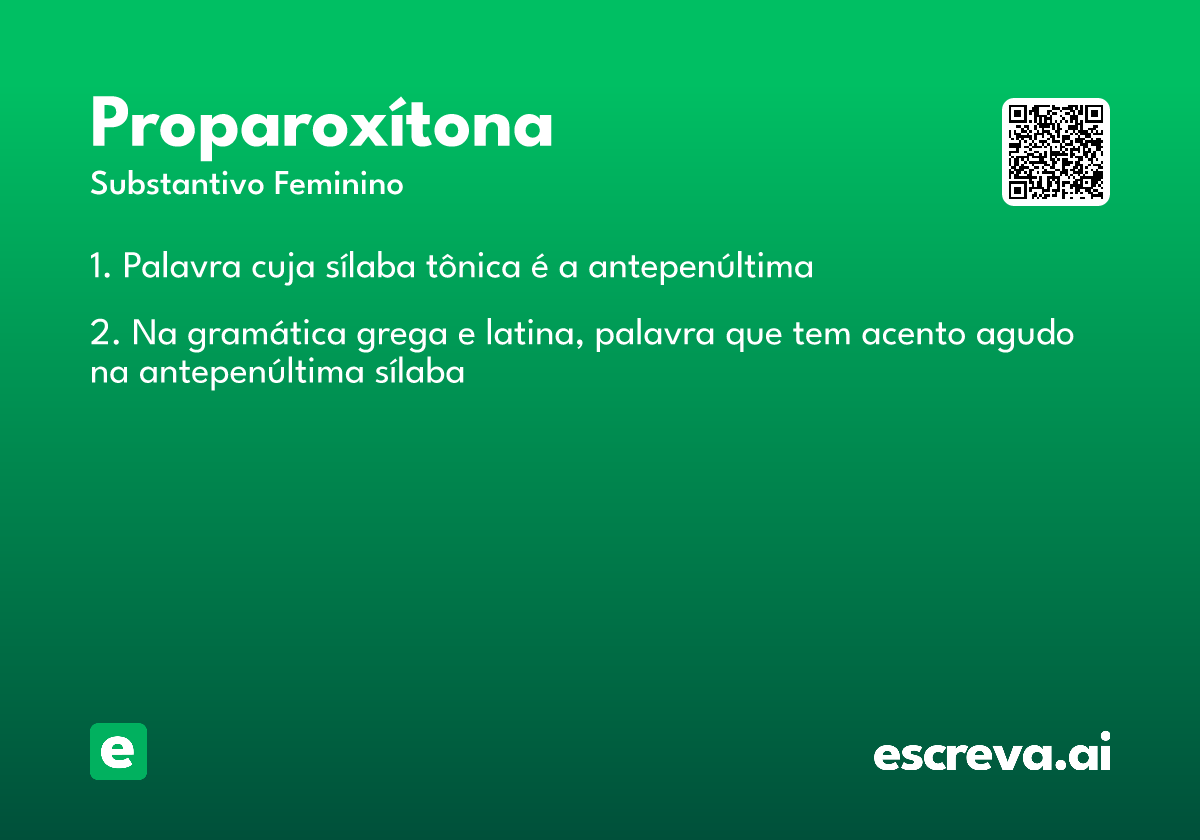 proparoxítona