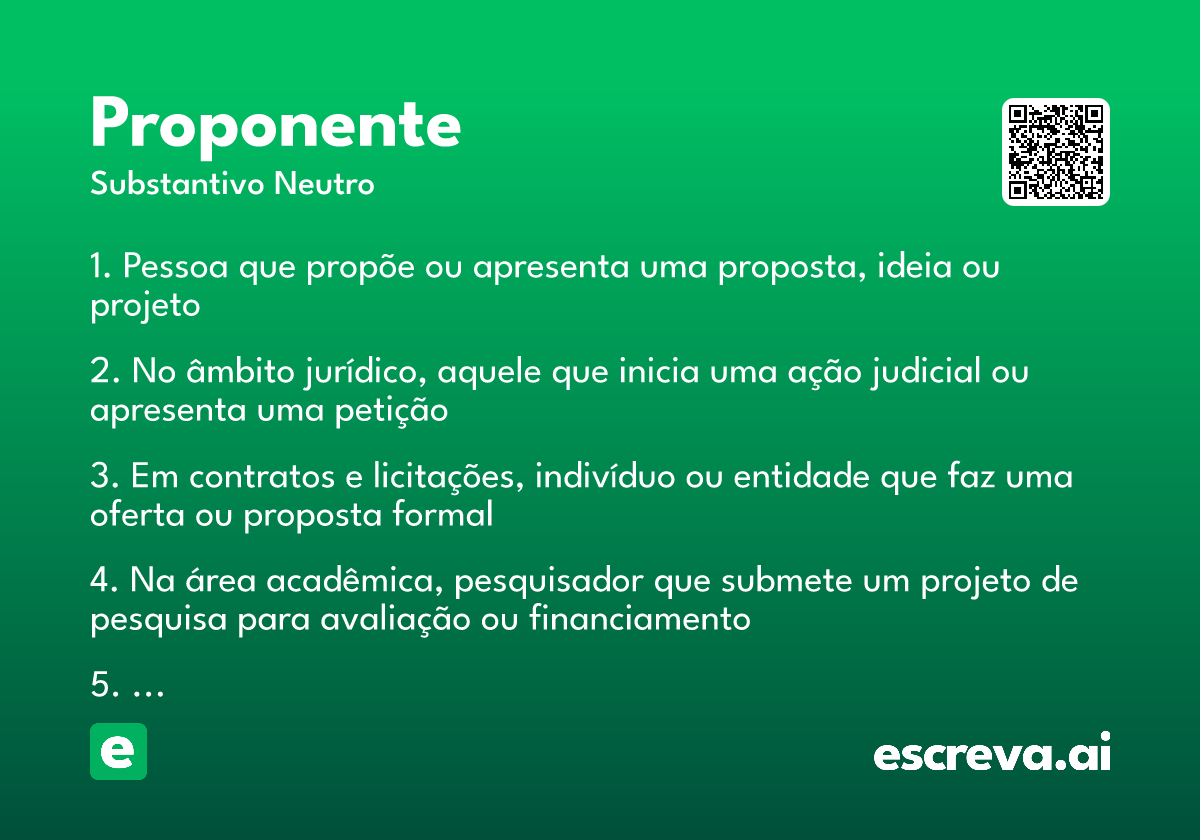 proponente
