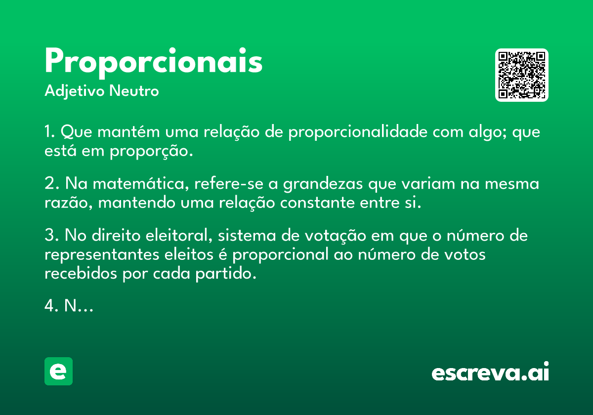 proporcionais