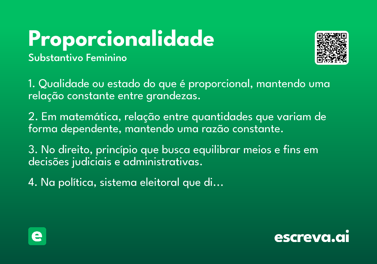 proporcionalidade