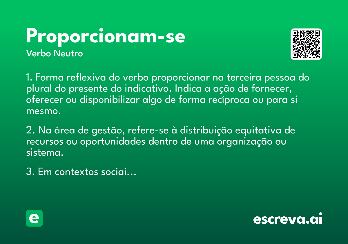 proporcionam-se