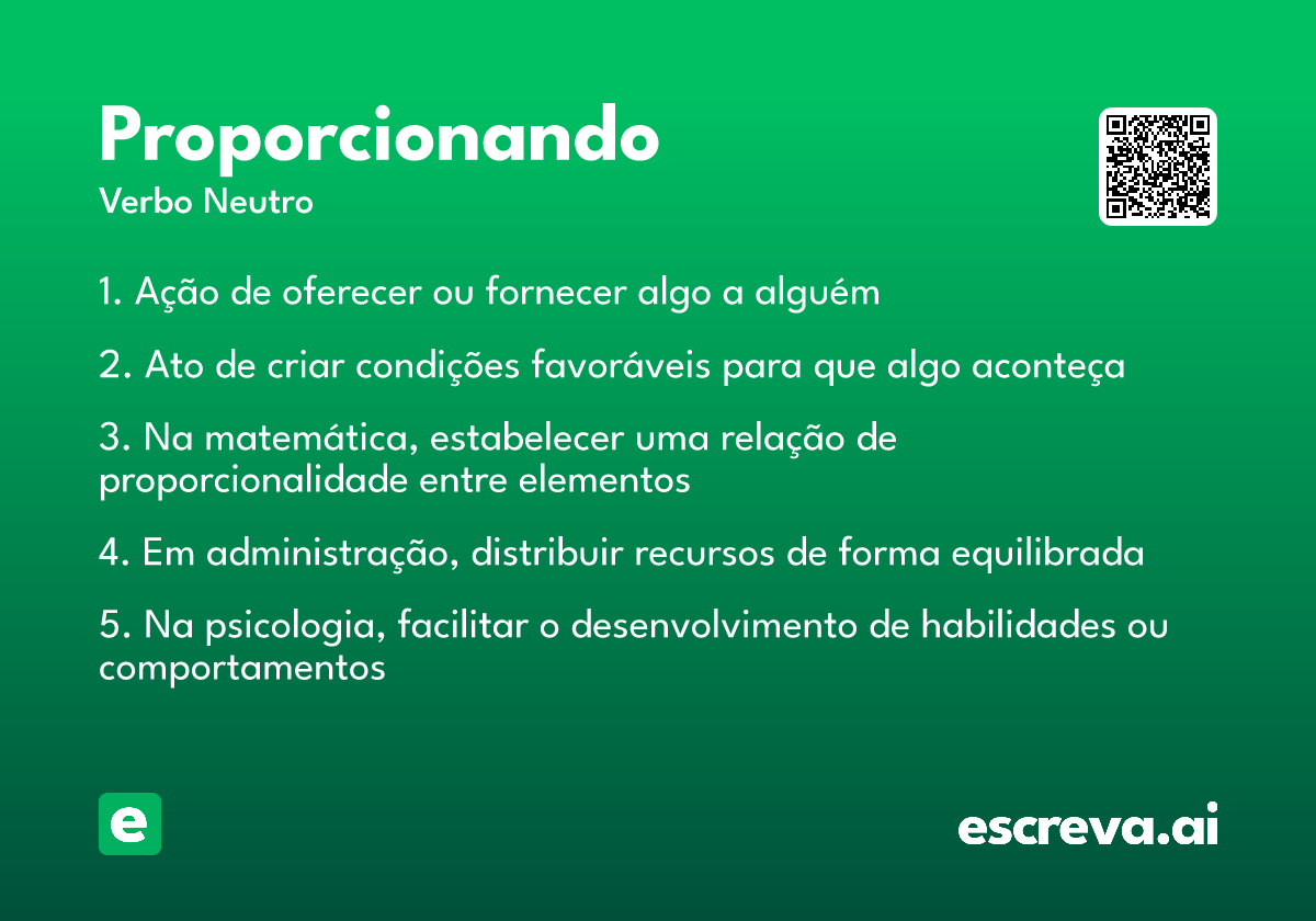 proporcionando