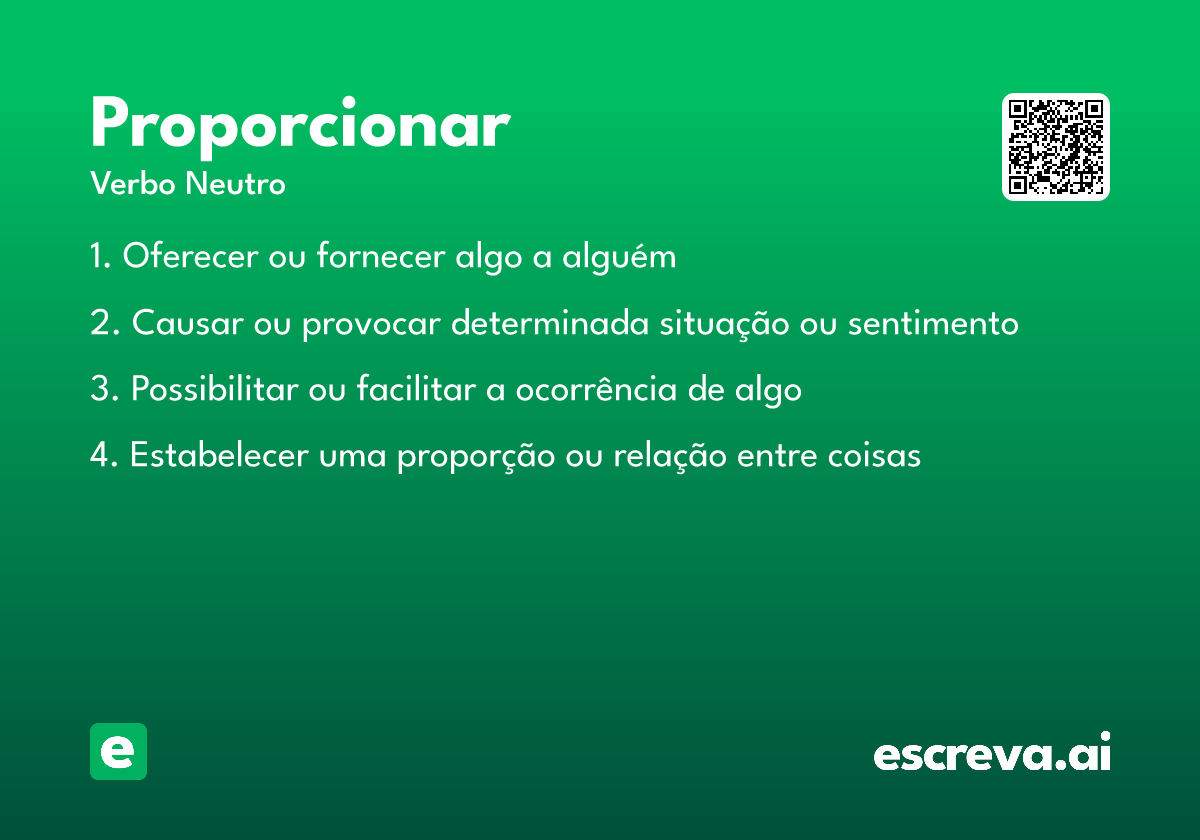 proporcionar