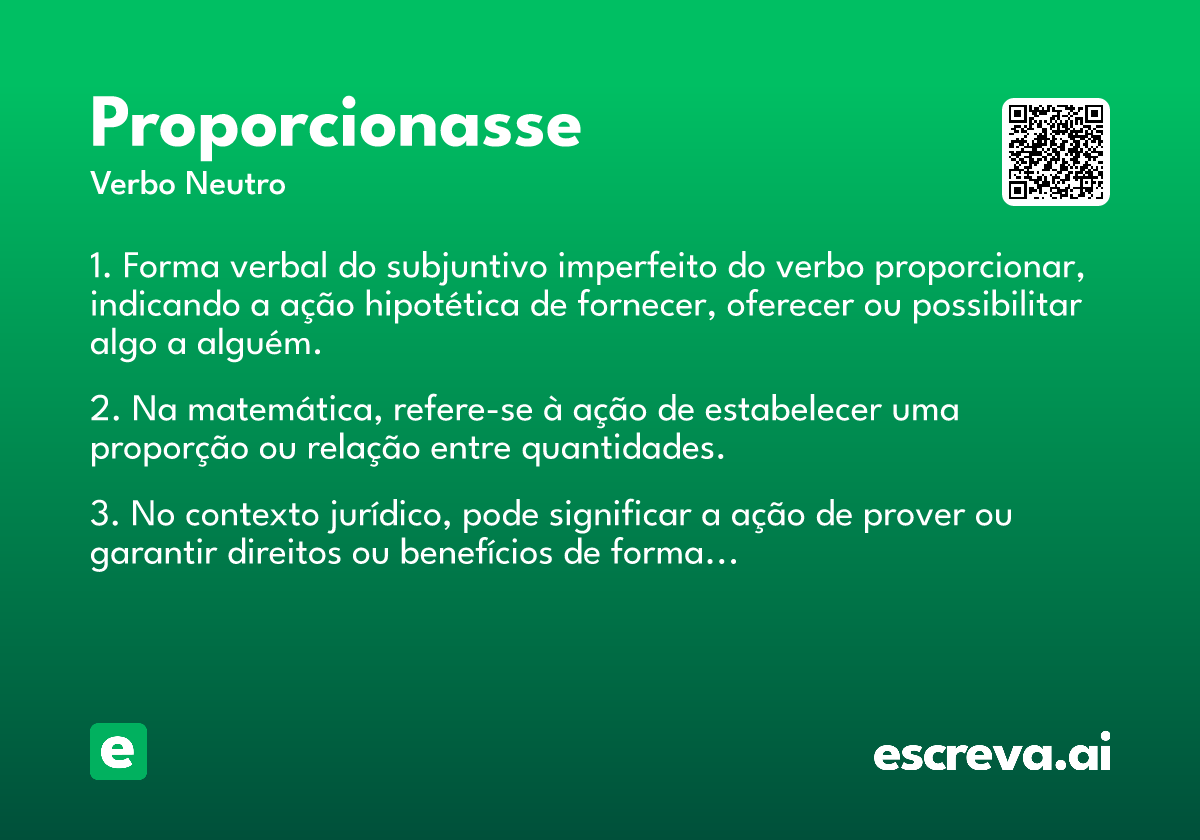 proporcionasse