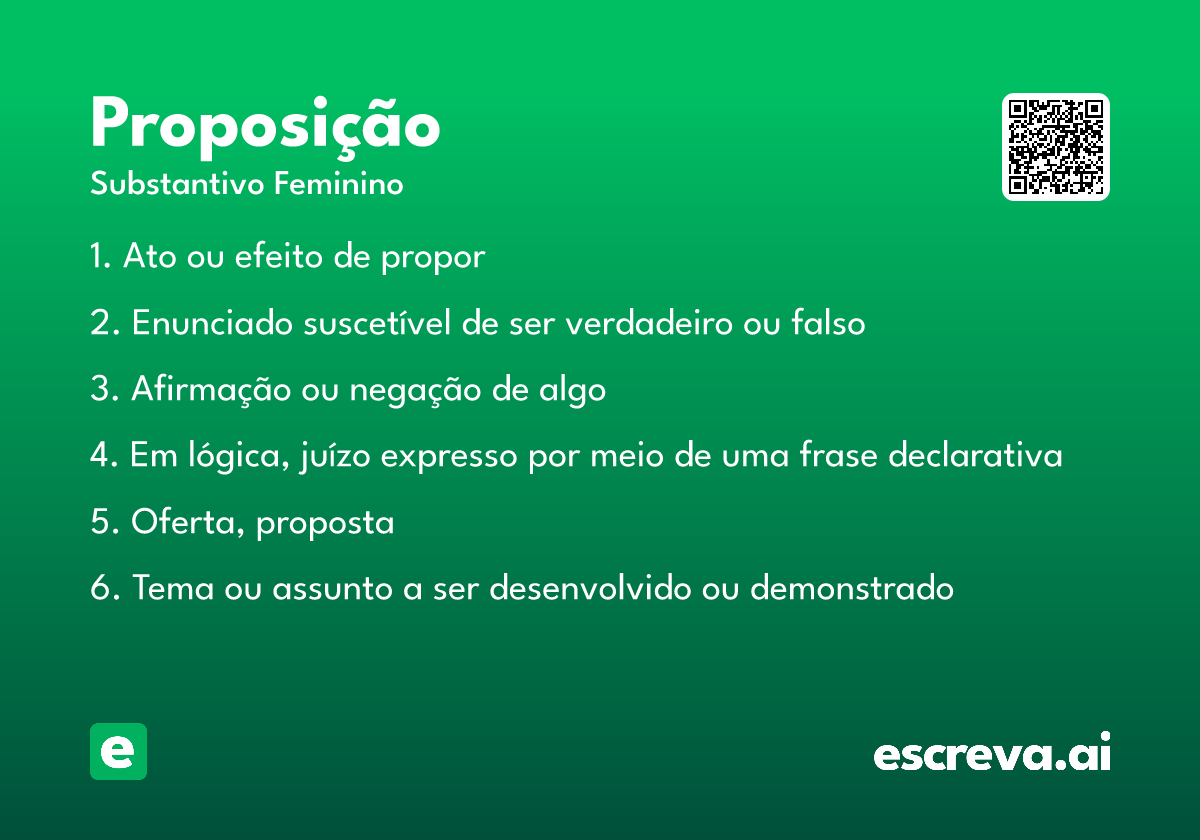 proposição