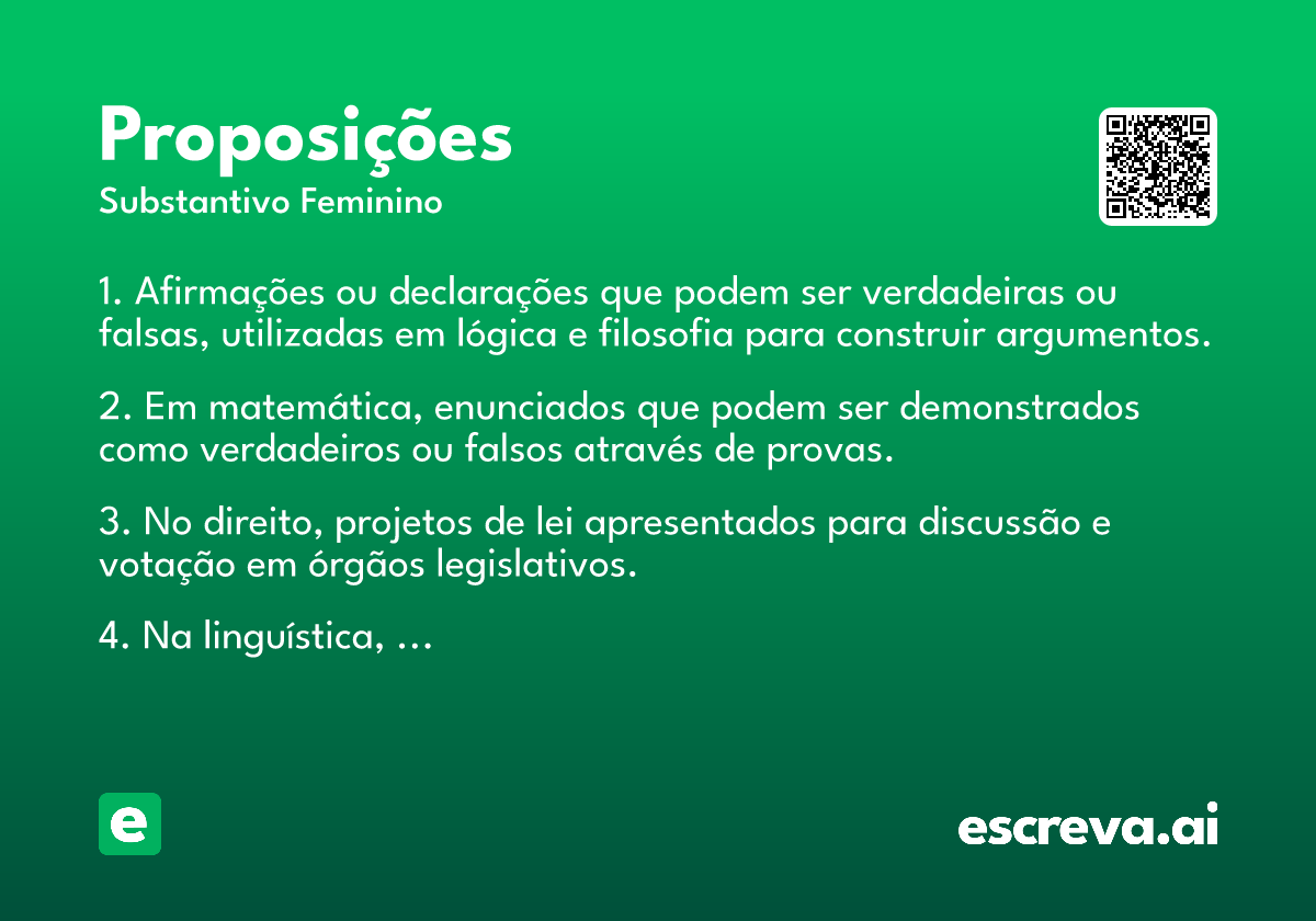 proposições
