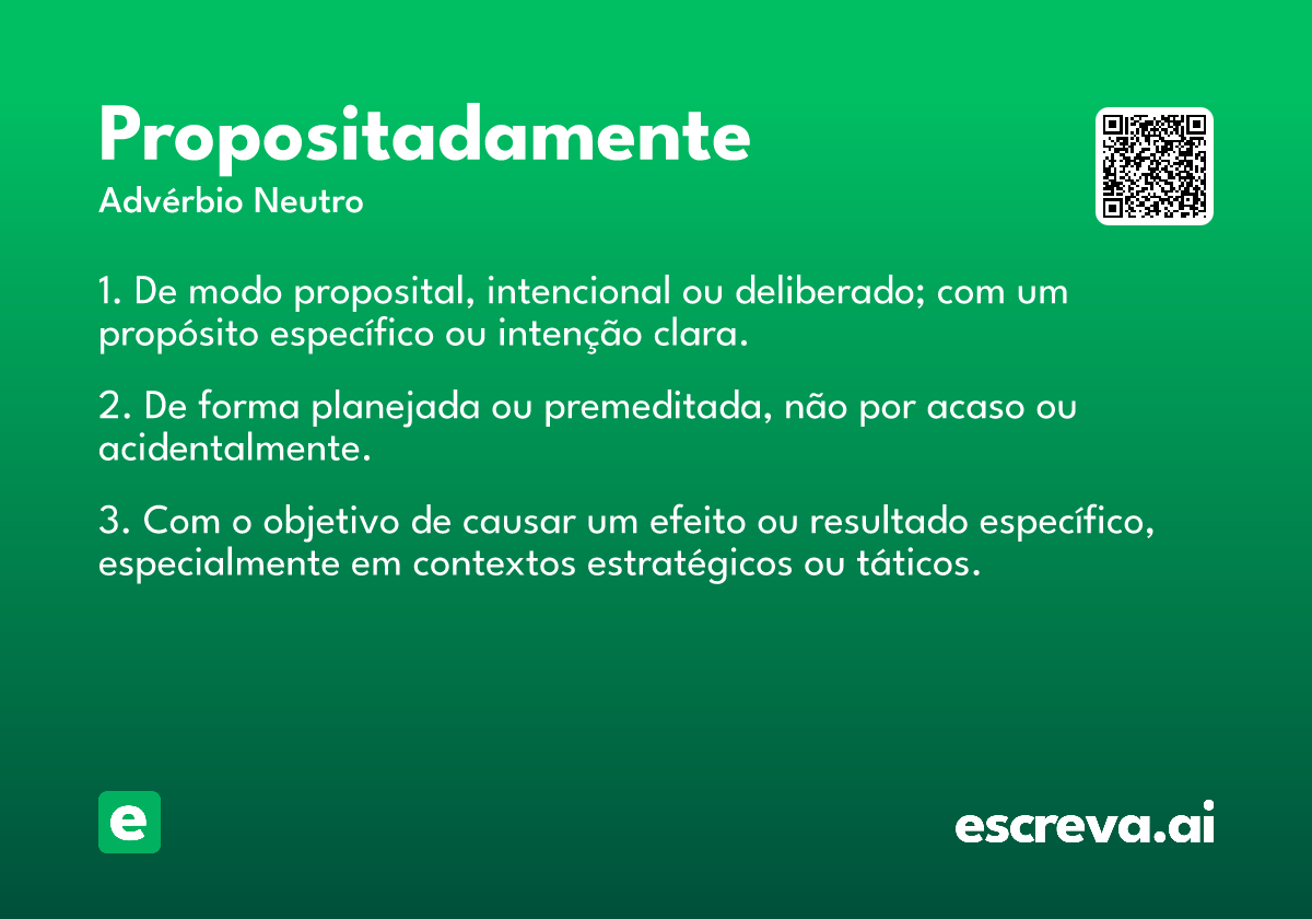 propositadamente