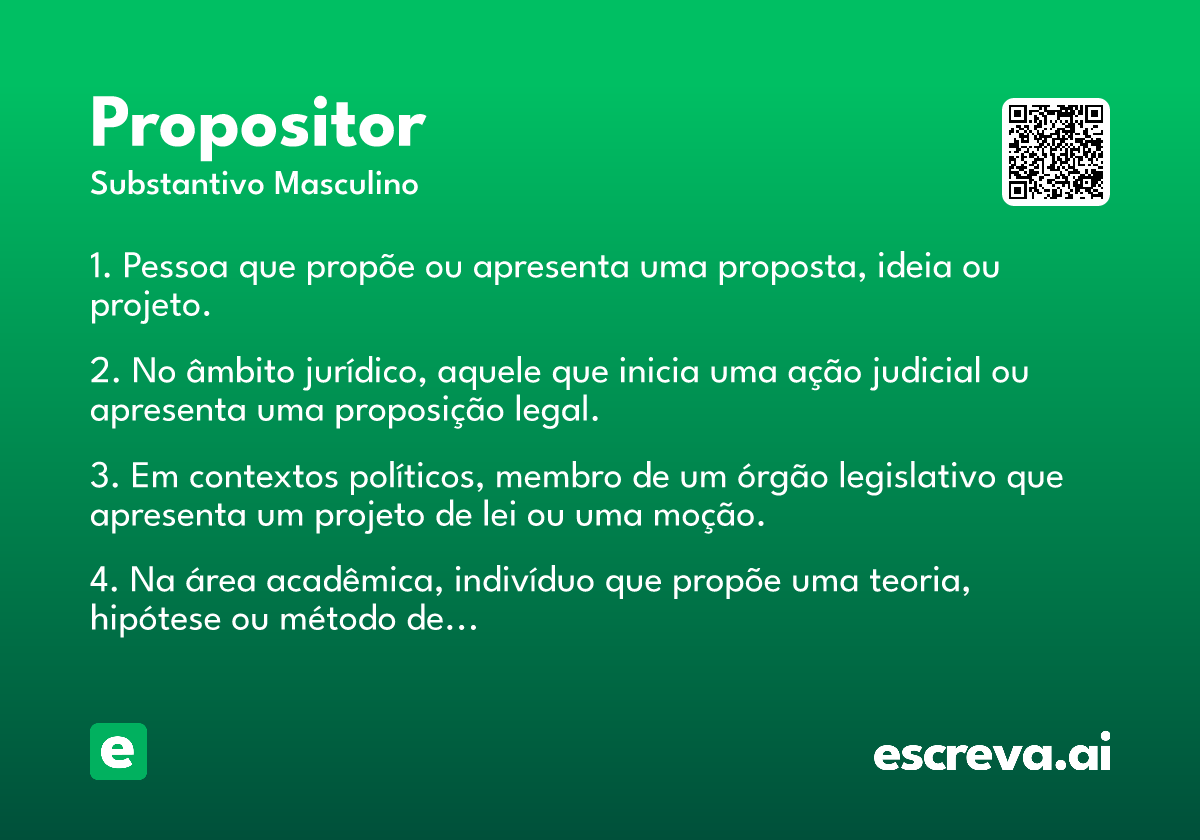 propositor