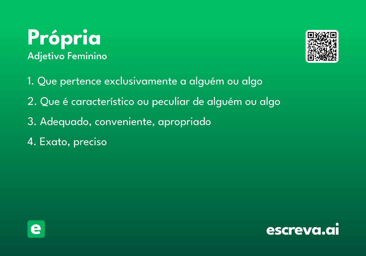 própria