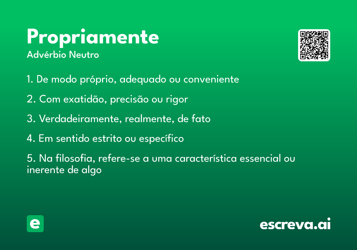 propriamente