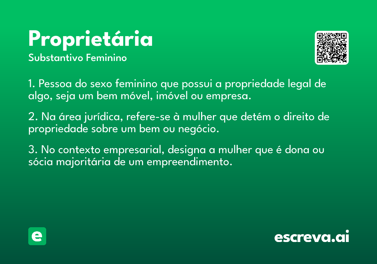 proprietária