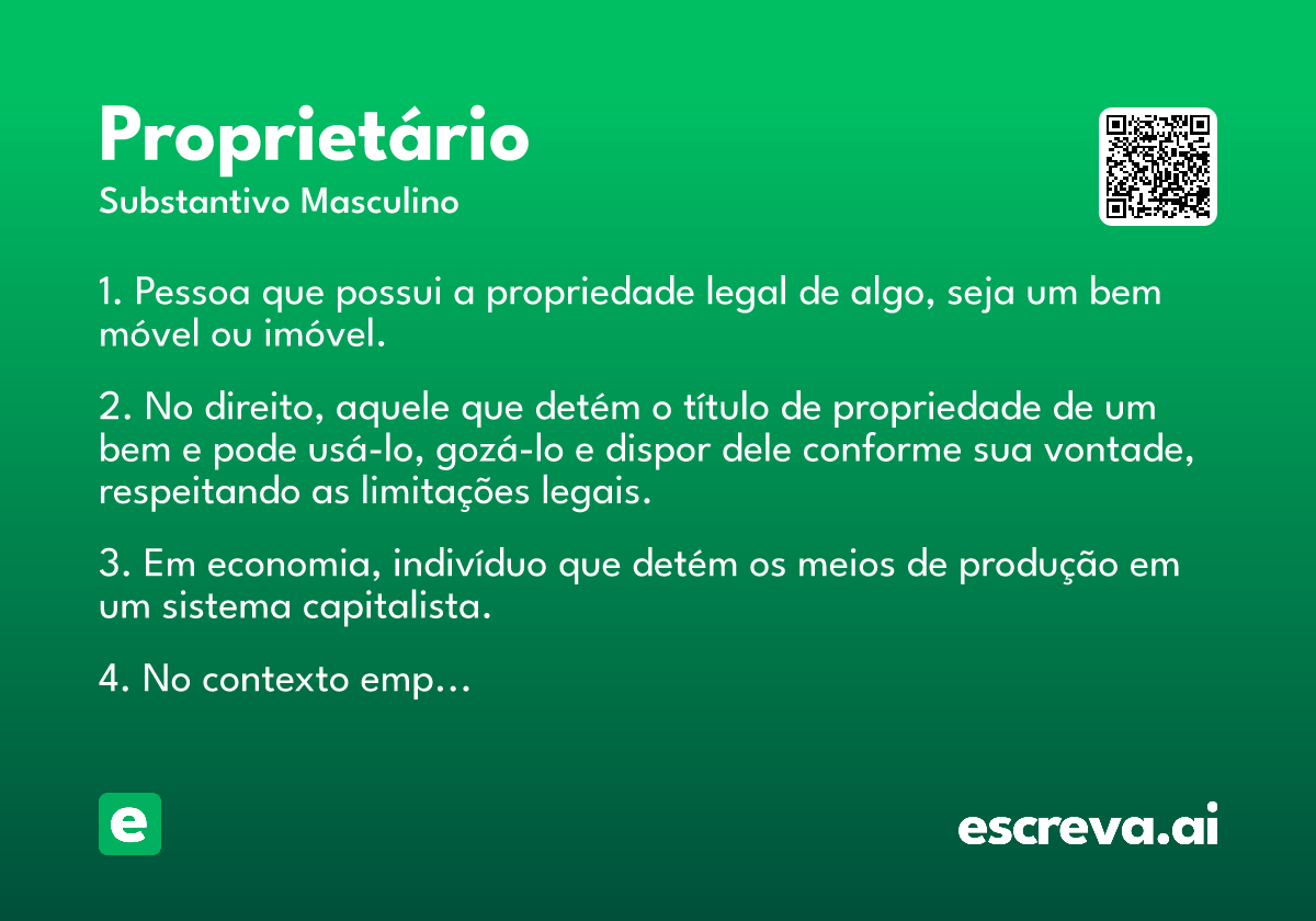 proprietário