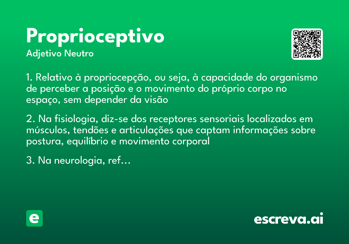 proprioceptivo
