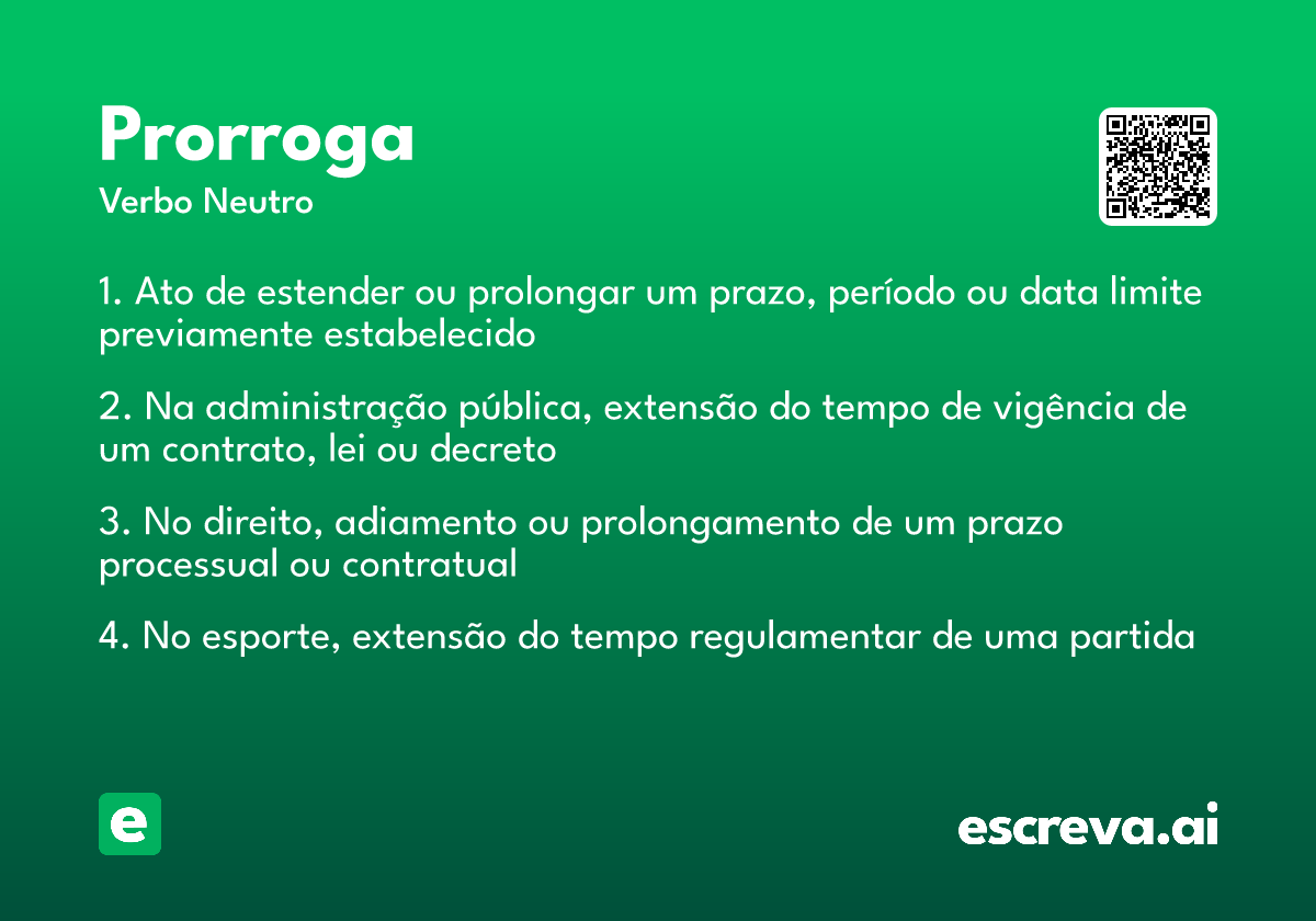 prorroga