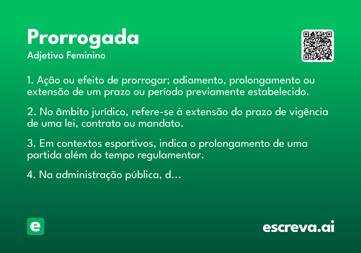 prorrogada