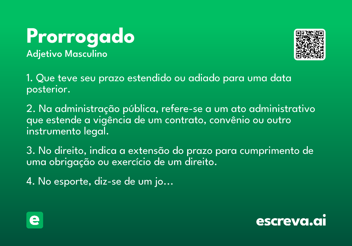 prorrogado
