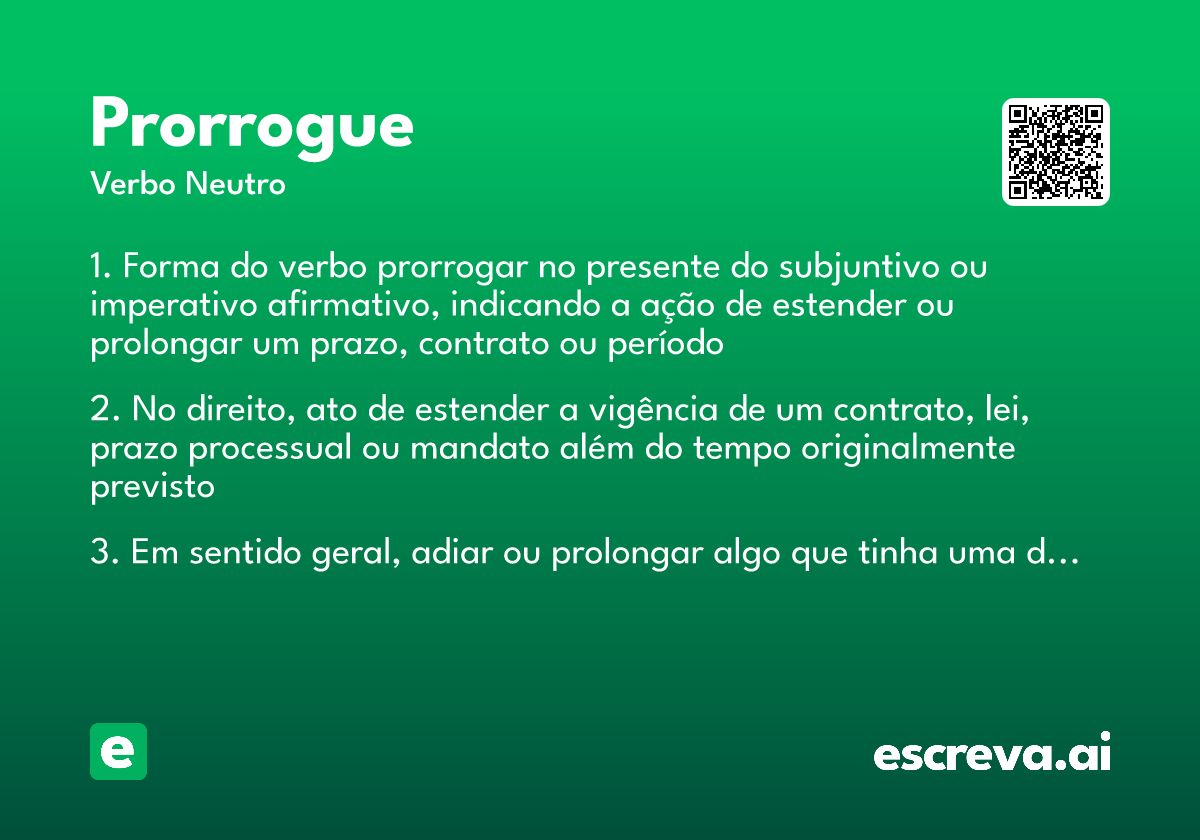 prorrogue